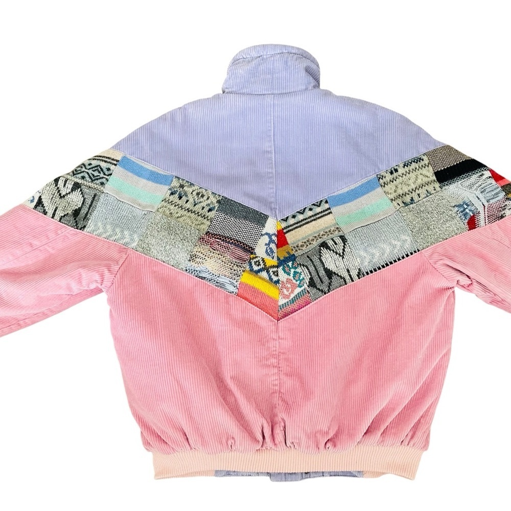 Rarework Studio Sherpa Aztec Bomber Jacket - Picture 8 of 12